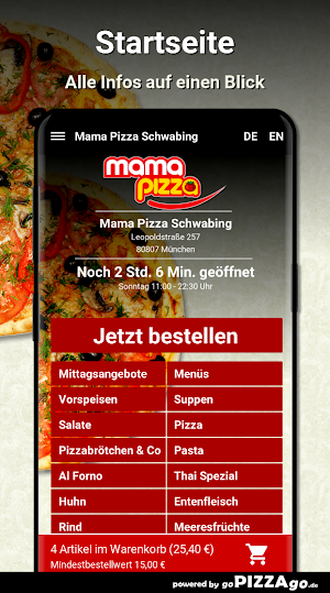Mama Pizza Schwabing München Screenshot 1