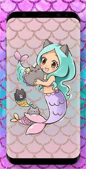 Cute Mermaid Wallpapers Screenshot 0