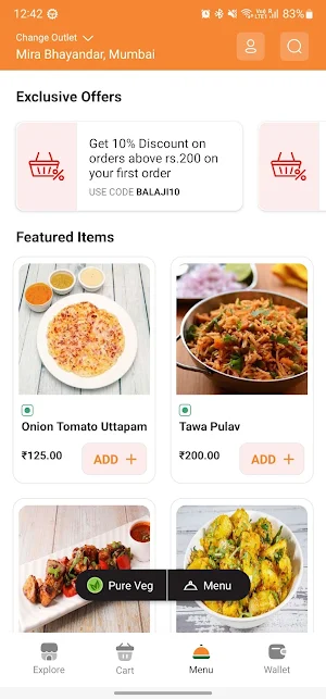 Balaji Pure Veg Screenshot 1