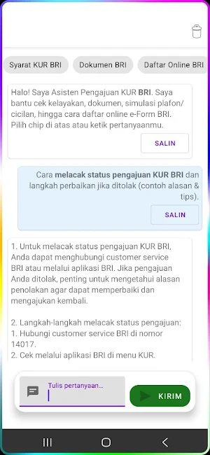 Kalkulator & Simulasi KUR Screenshot 2
