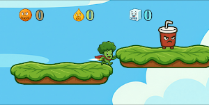 Super Broccoli Healthy Jump Screenshot 0