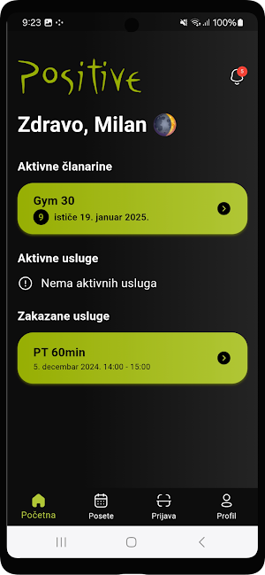 Positive Fitness Screenshot 1