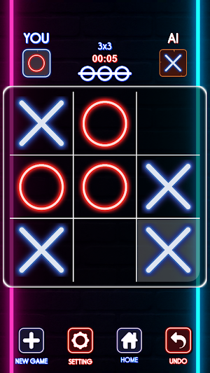 Tic Tac Glow - 2 Player Game Screenshot 2