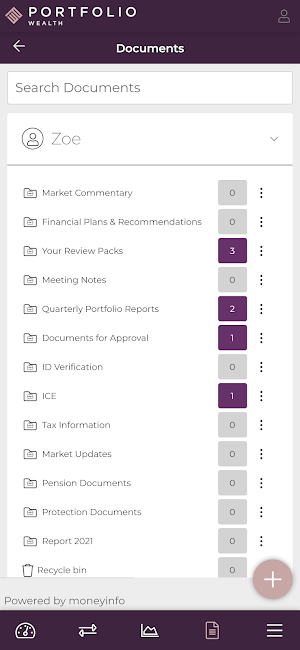Portfolio Wealth Screenshot 1
