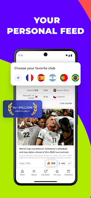 Live Score for World Cup 2026 Screenshot 0