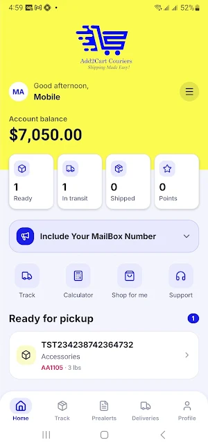 Add2Cart Couriers Screenshot 0