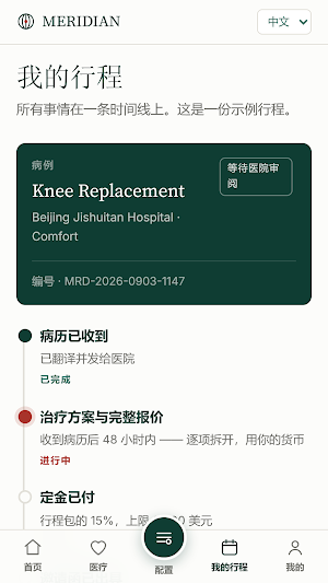 MERIDIAN Medical Journeys Screenshot 0