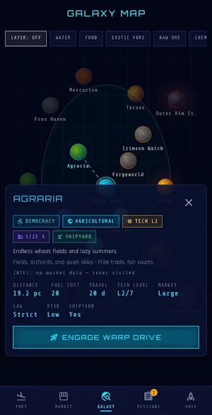 Stellar Dealer: Space Trader Screenshot 2