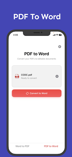 Word to PDF Converter Screenshot 2