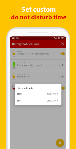 Audible battery level notifications Screenshot 3