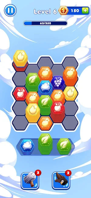 Stackagon: Hexa Puzzle Screenshot 1