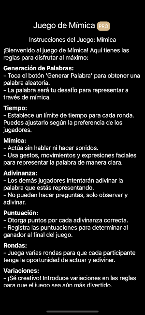 Juego de Mímica PRO Screenshot 3