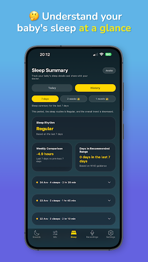 SleepBaby - Baby Sleep Sounds Screenshot 1