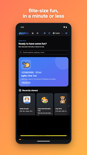 GiggleUs: Mini Games & Tests Screenshot 0