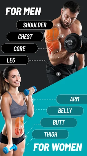 Dumbbell Workout at Home - 30 Day Bodybuilding Screenshot 2