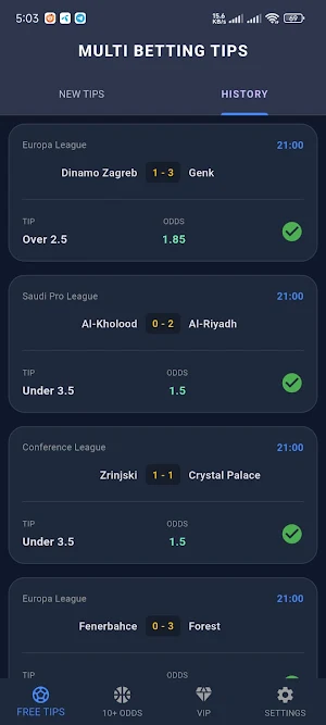 Multi Betting Tips: Daily Win Screenshot 2
