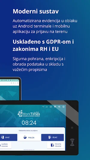 WorkTimes.hr Mobile Screenshot 1