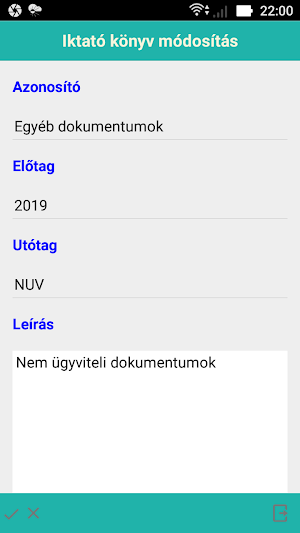 Iktató Program - Titkársági Program Screenshot 3