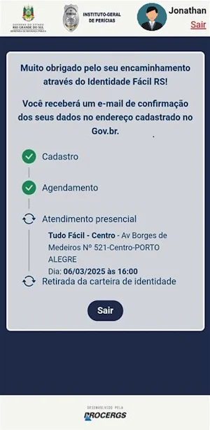 Identidade Fácil RS Screenshot 0