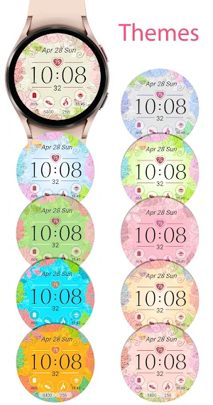 Lady Summer Watch Face Screenshot 2
