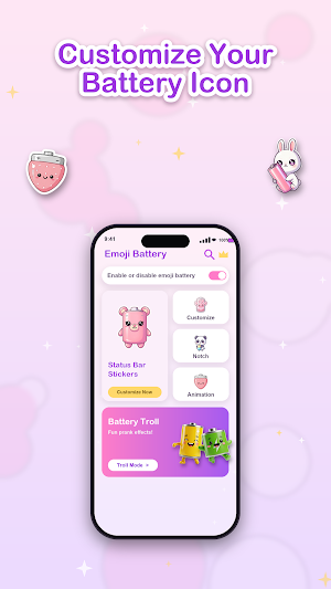 Kawaii Emoji Battery Screenshot 3