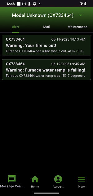 Central Boiler Connect Screenshot 2