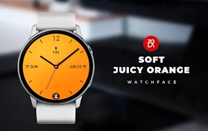 Soft Juicy Orange Watch Face Screenshot 0