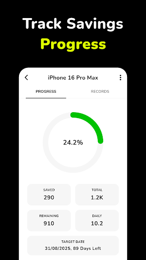 Money Saver - Savings Goal Screenshot 2
