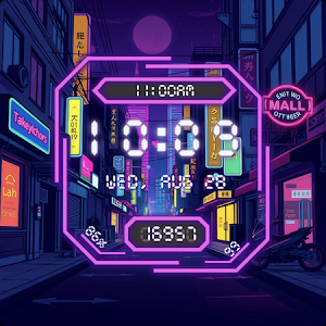 Cyber Neon Watch Face Screenshot 2
