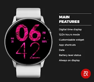 Rose Large Watch Face Screenshot 1