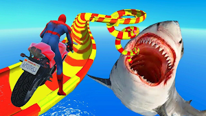 Superhero Bike Race Games Screenshot 3