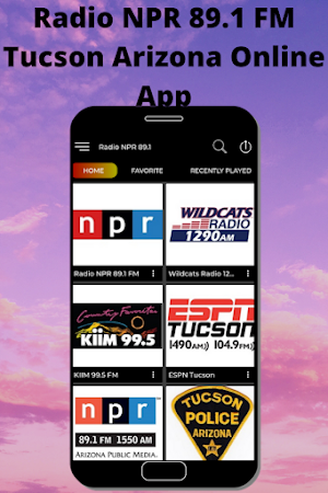 Radio Npr 89.1 Fm Tucson Arizona Online App Live Screenshot 0