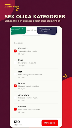 Jag har aldrig – Festspel 18+ Screenshot 1