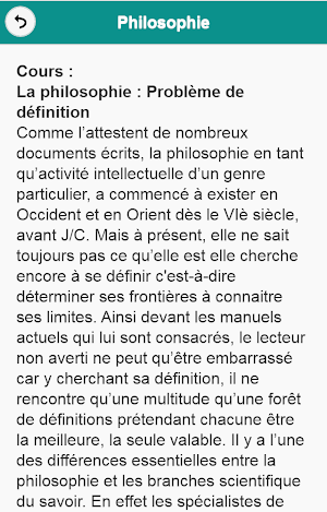 Cours de Philosophie Screenshot 2
