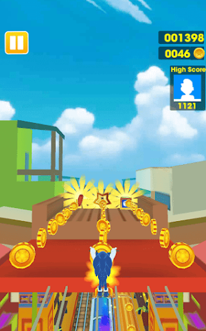 Runner Blue Hedgehog Subway Screenshot 1