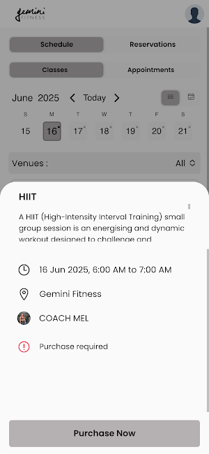 Gemini Fitness Screenshot 0