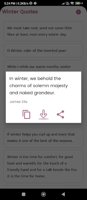 Winter Quotes and Sayings Screenshot 1