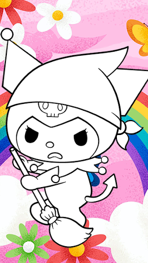 Kuromi Coloring Game Draw Screenshot 1