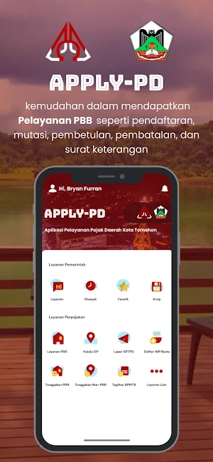 APPLY PD TOMOHON Screenshot 1