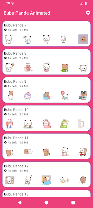 Bubu Panda Animated Pack Screenshot 1