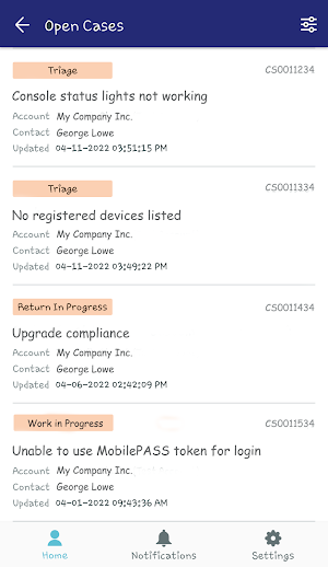 Thales Customer Support Screenshot 0