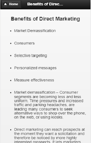 Direct Marketing Screenshot 2