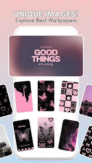 Black Pink Aesthetic Wallpaper Screenshot 2