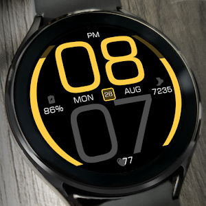 Key077 Futuristic Watch Face Screenshot 2