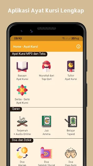 Ayat Kursi Mp3 Teks Offline Screenshot 0