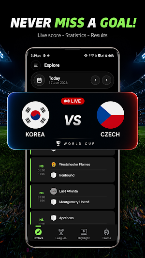SportzFy : Live Football TV Screenshot 0
