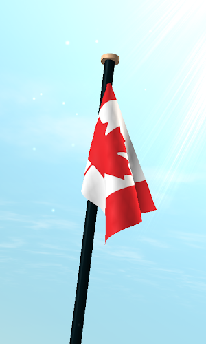 Canada Flag 3D Free Wallpaper Screenshot 2