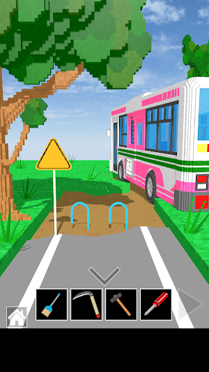 脱出ゲーム　道とガードレール Screenshot 3