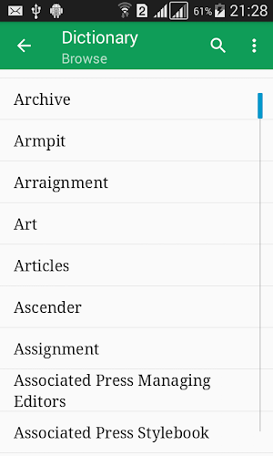 Journalism Dictionary Offline Screenshot 0