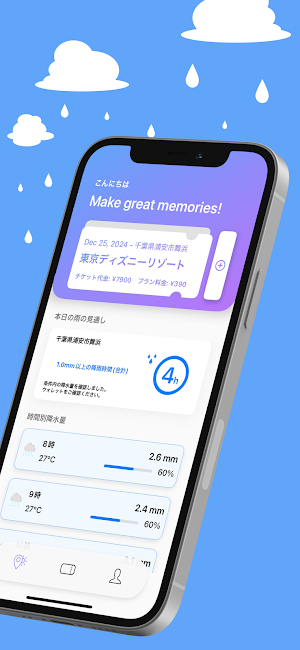 LinkTrip - 雨が降ればチケット代全額還元 Screenshot 1